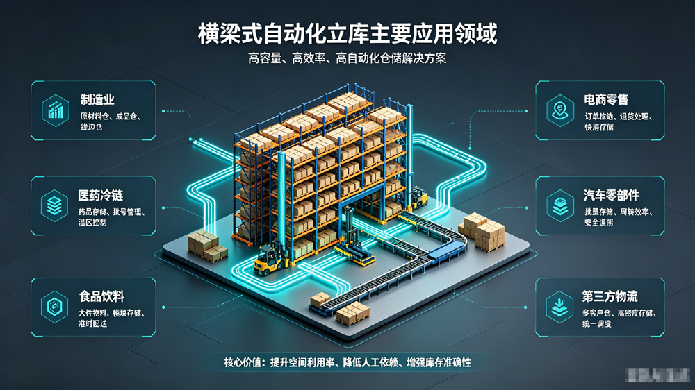 横梁式自动化立库主要应用领域